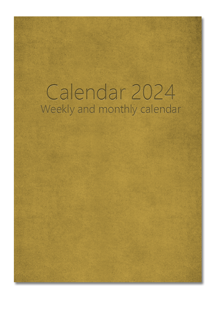 Calendar 2024, paperback, Cover