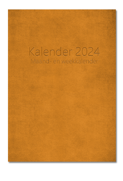 Kalender 2024, paperback band, Cover