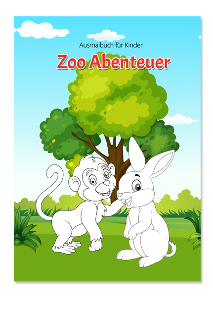 Zoo Abenteuer: Ausmalbuch für Kinder